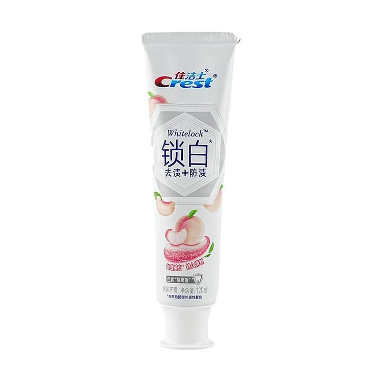 佳洁士 锁白牙膏 冈山梦白桃 120g