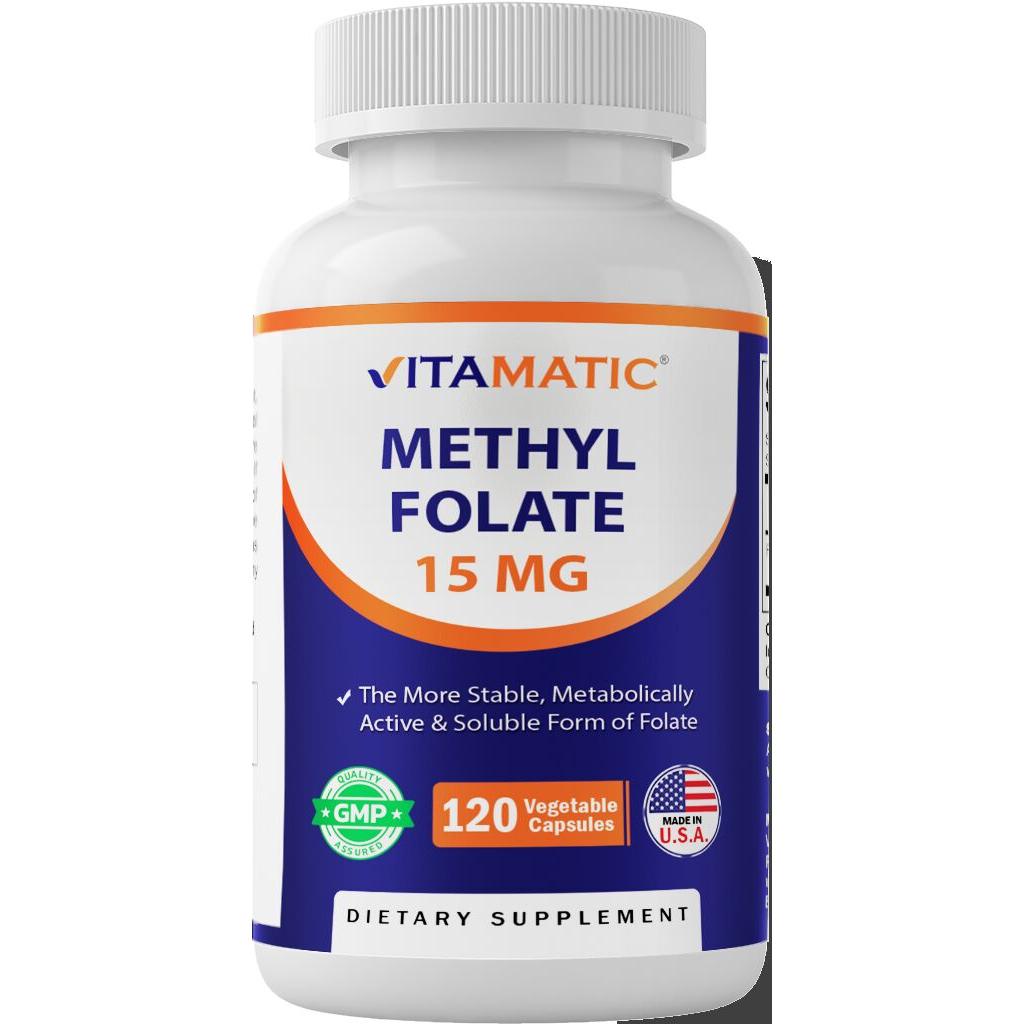 Get Methyl Folate 15 mg - 120 Vegetable Capsules Delivered | Weee ...