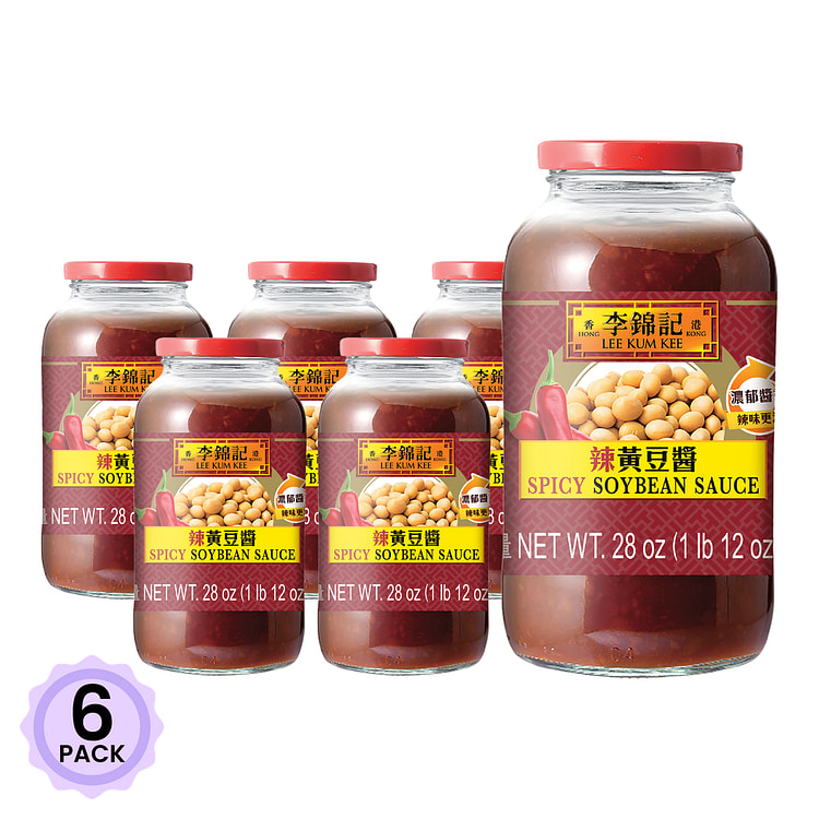 李锦记 辣黄豆酱 28 盎司*6 包