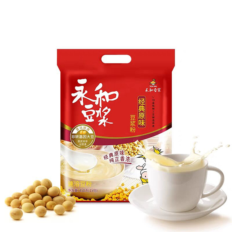 【15小包】永和豆浆经典原味3分甜 早餐黄豆粉