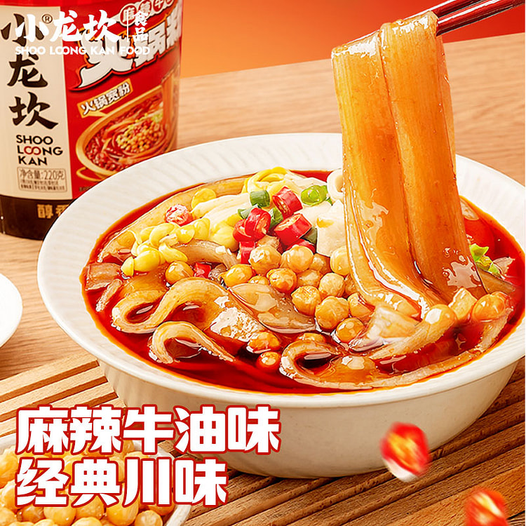 小龙坎冲泡火锅粉宽粉 220g*1桶装