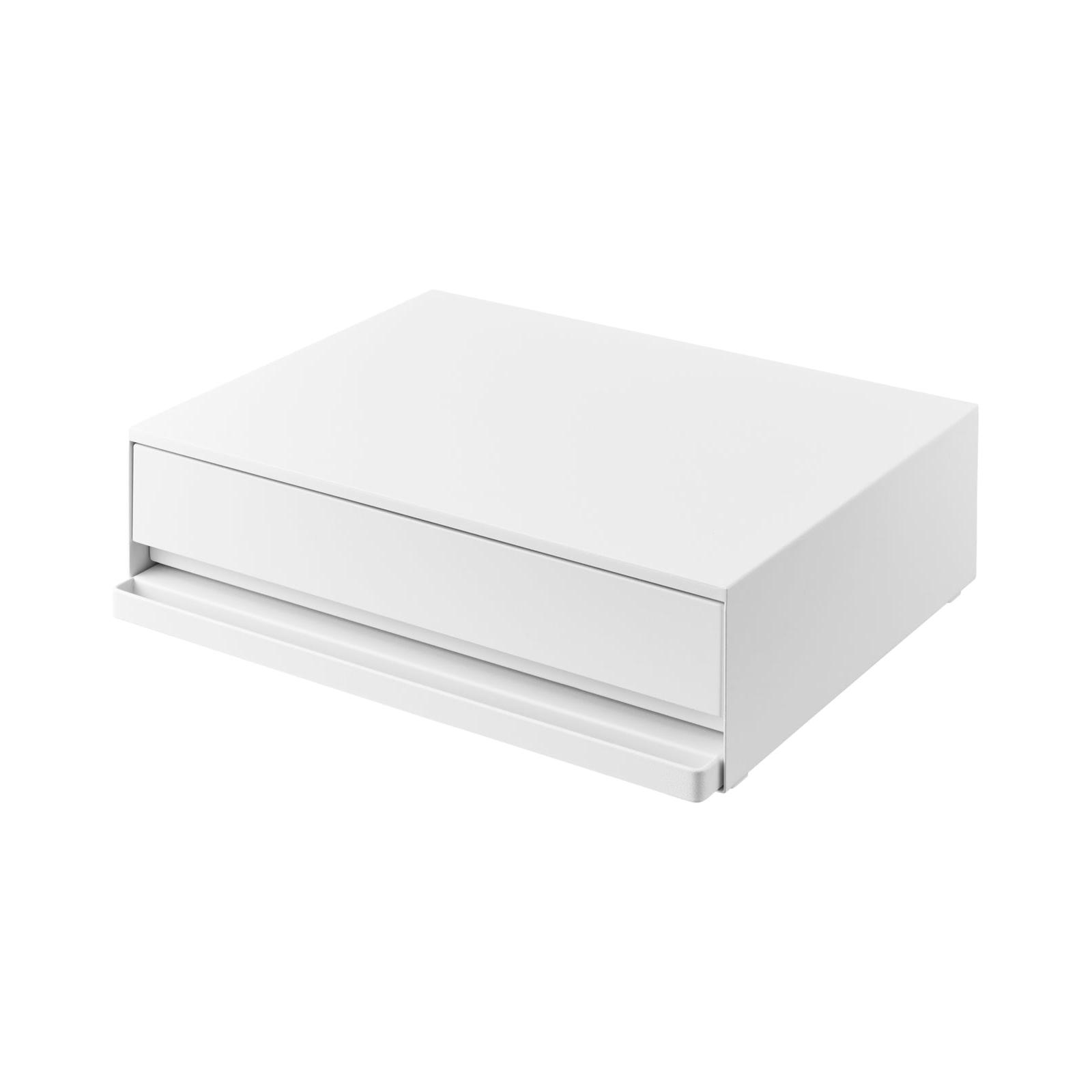 Get Countertop Drawer with PullOut Shelf Steel White Delivered
