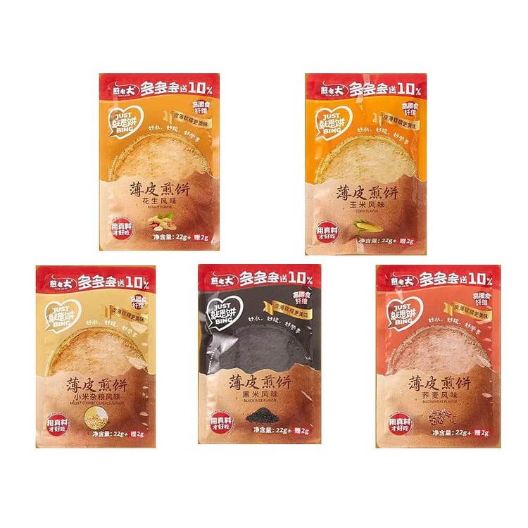 Jian Lao Da Pancakes 24g*5 Mixed Flavors 120 g