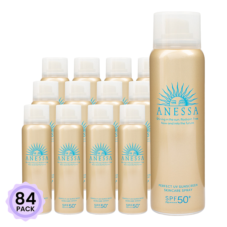 资生堂 安耐晒 金瓶防晒喷雾 SPF50+PA++++ 60 克*84 包