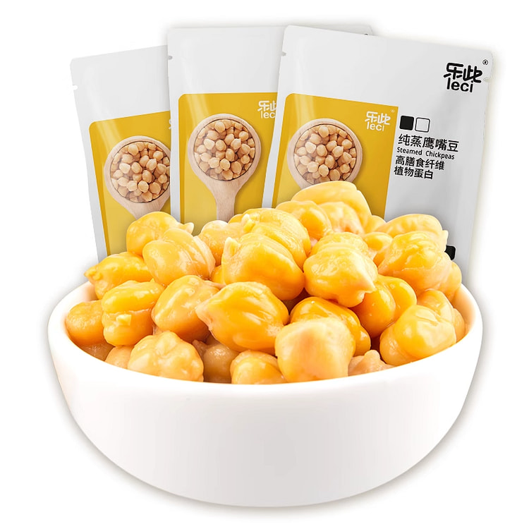 乐此纯蒸软糯鹰嘴豆粗粮代餐即食80g*3袋