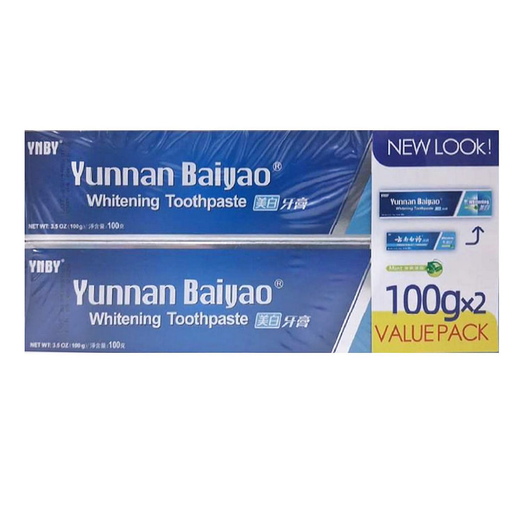 雲南白藥美白牙膏 100g (雙盒裝) 1 盒