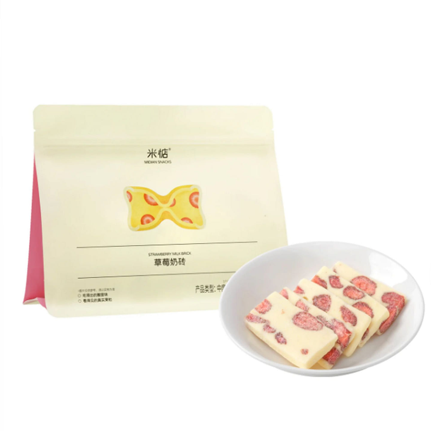 Mi Dian Strawberry Milk Brick 150 g