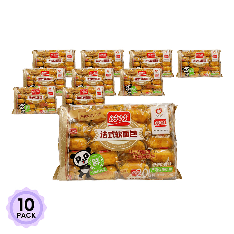 盼盼 法式软面包  奶香味 400 克*10 包