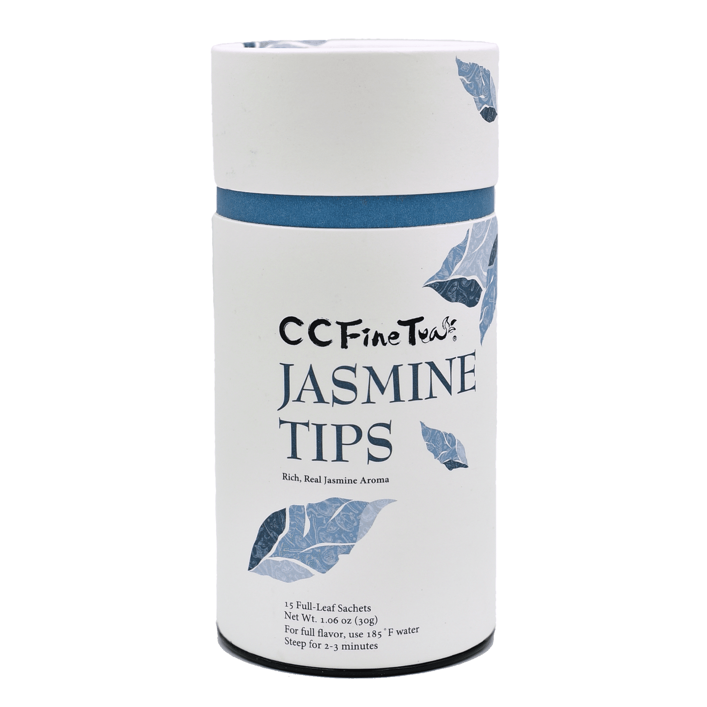 CC Fine Tea Jasmine Tips Green Tea Whole leaf pyramid sachet bag1 can/ 15 count