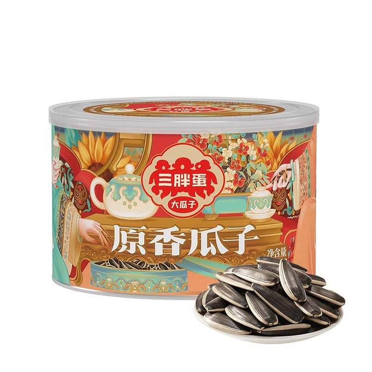 三胖蛋原味香瓜子国潮版160g/罐 160 克
