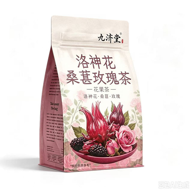 九济堂 洛神花桑葚玫瑰茶22包/1袋 110 克