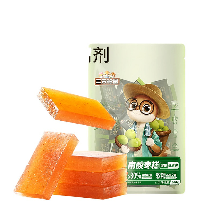三只松鼠 南酸枣糕妇儿童出游休闲零食500g