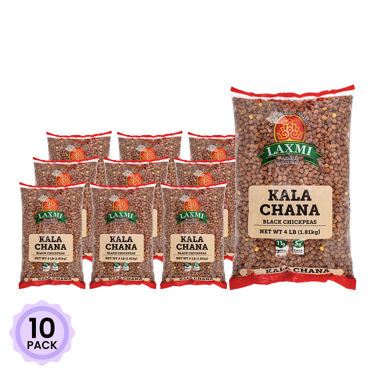 Laxmi Kala Chana (Black Chickpeas) 4 lb*10 pack