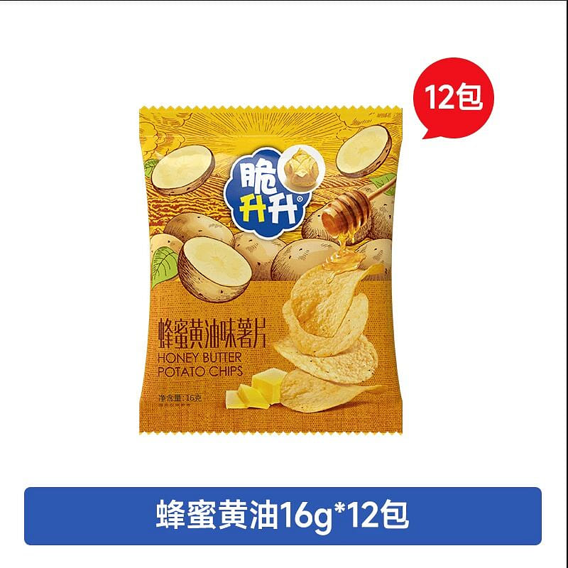 脆升升香脆薯片蜂蜜黄油味16克*12包 192 克