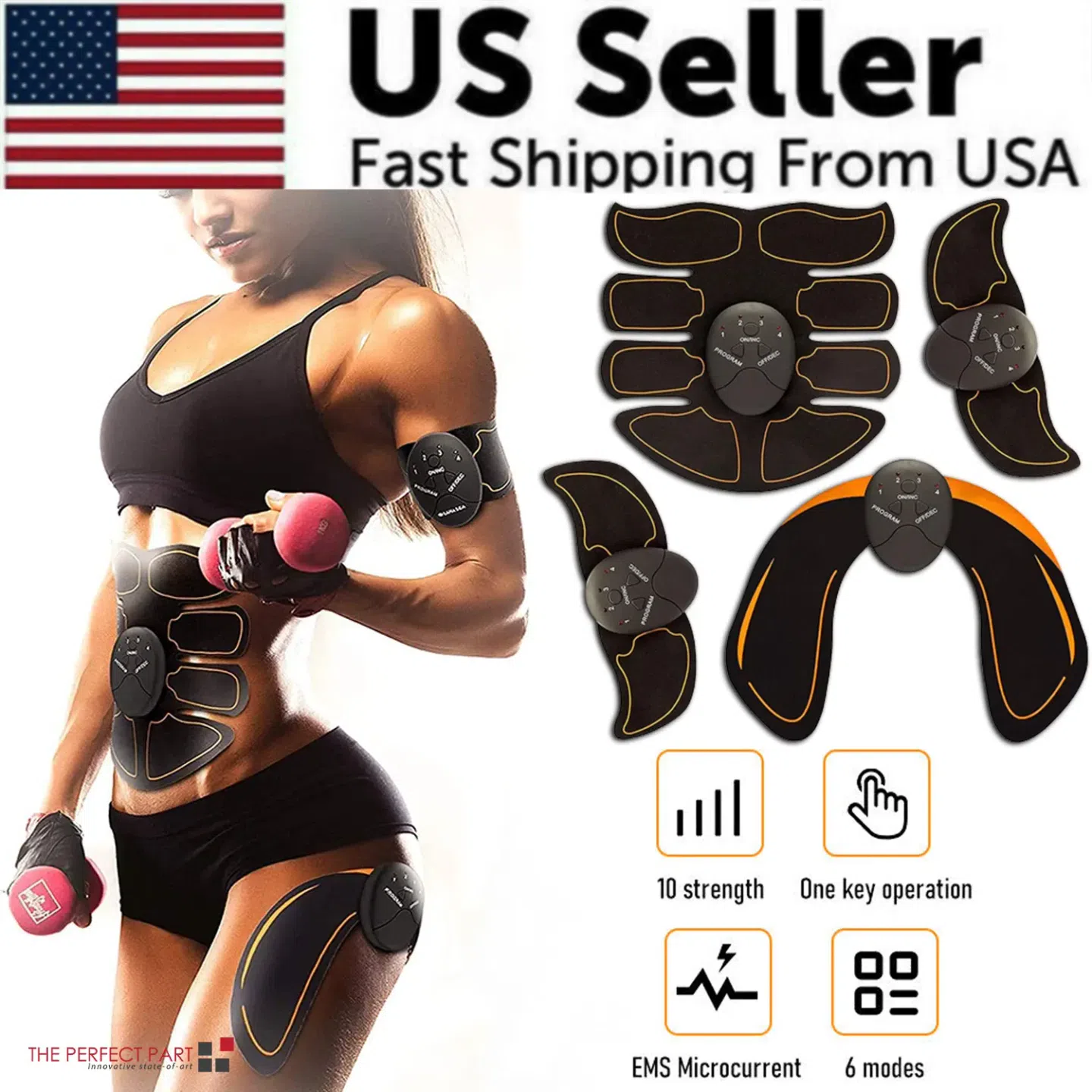 EMS Abdominal Muscle Toning Trainer ABS Stimulator 1 box