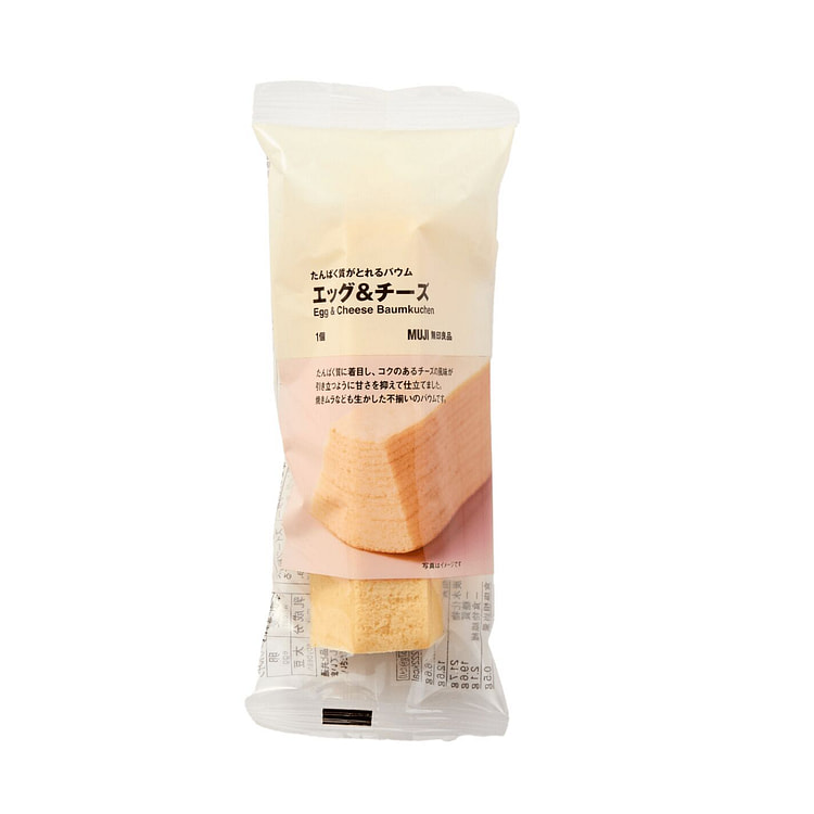 MUJI Baumkuchen Egg Cheese Flavor 1pc 1 each