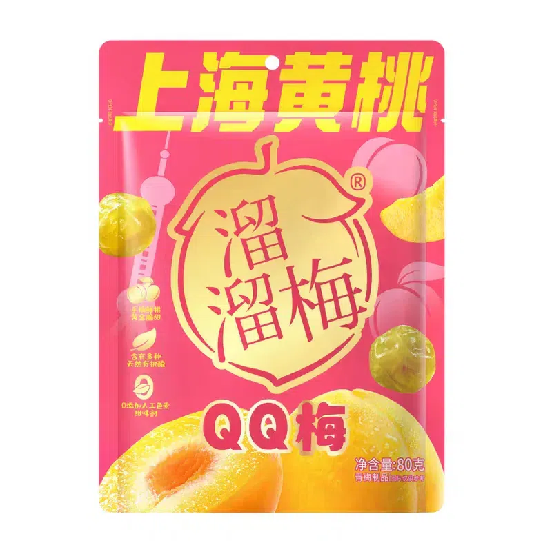 Liuliumei Shanghai Yellow Peach QQ Plum 80g 80 g
