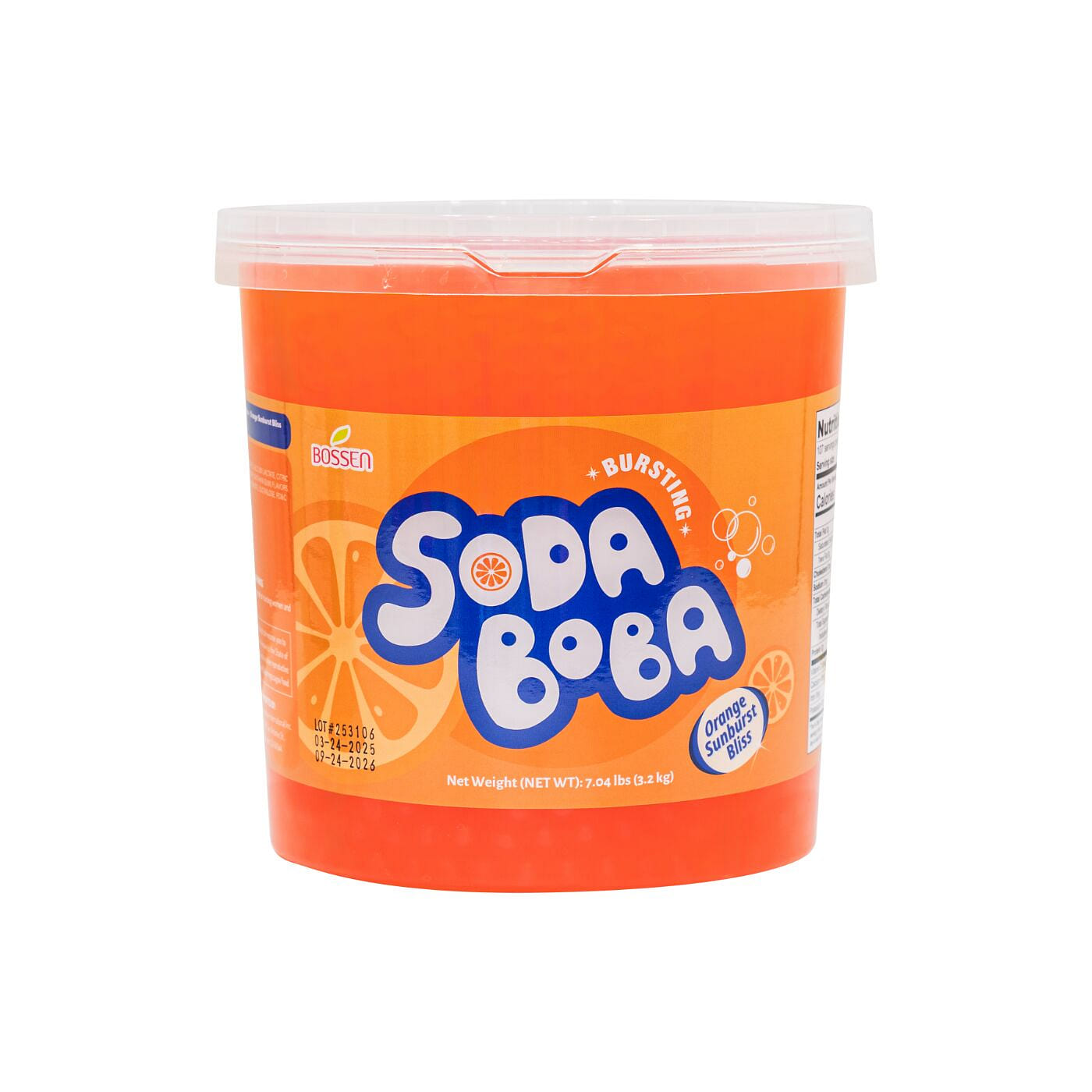 Orange Sunburst Bliss Soda Bursting Boba 7.04 lb