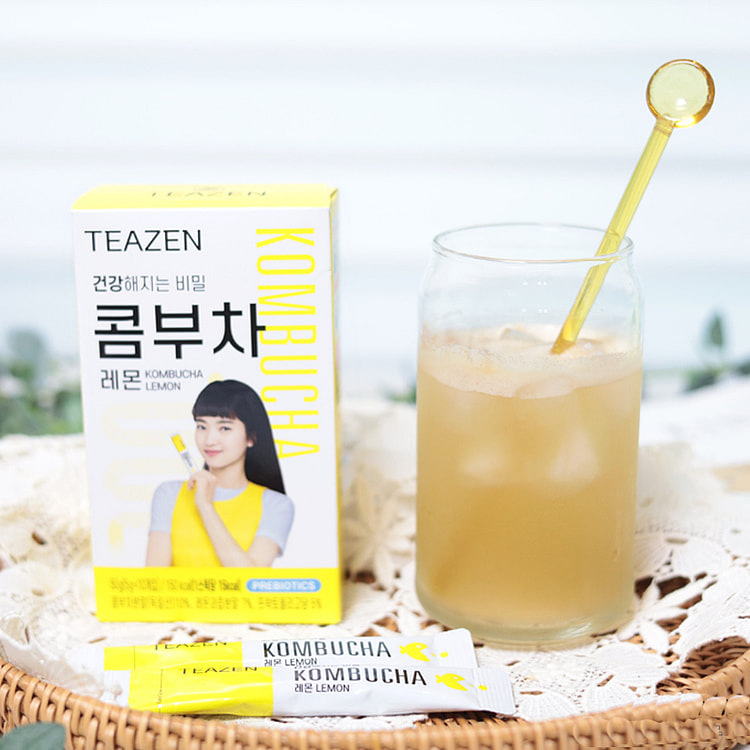 【韩国直邮】TEAZEN柠檬味康普茶10条装BTS田柾国同款