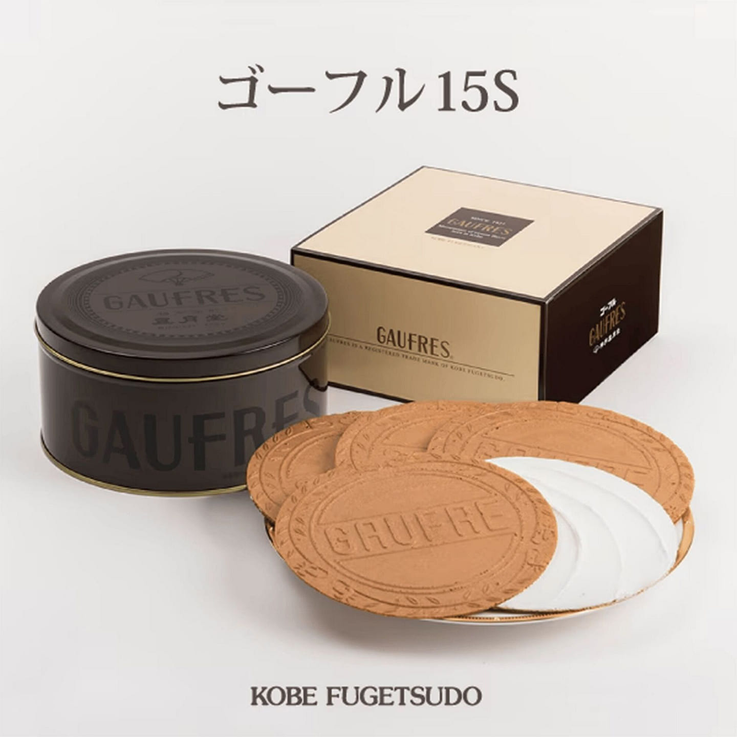 Kobe Fugetsudo Gaufres Wafer Cookies 12pc 1 each