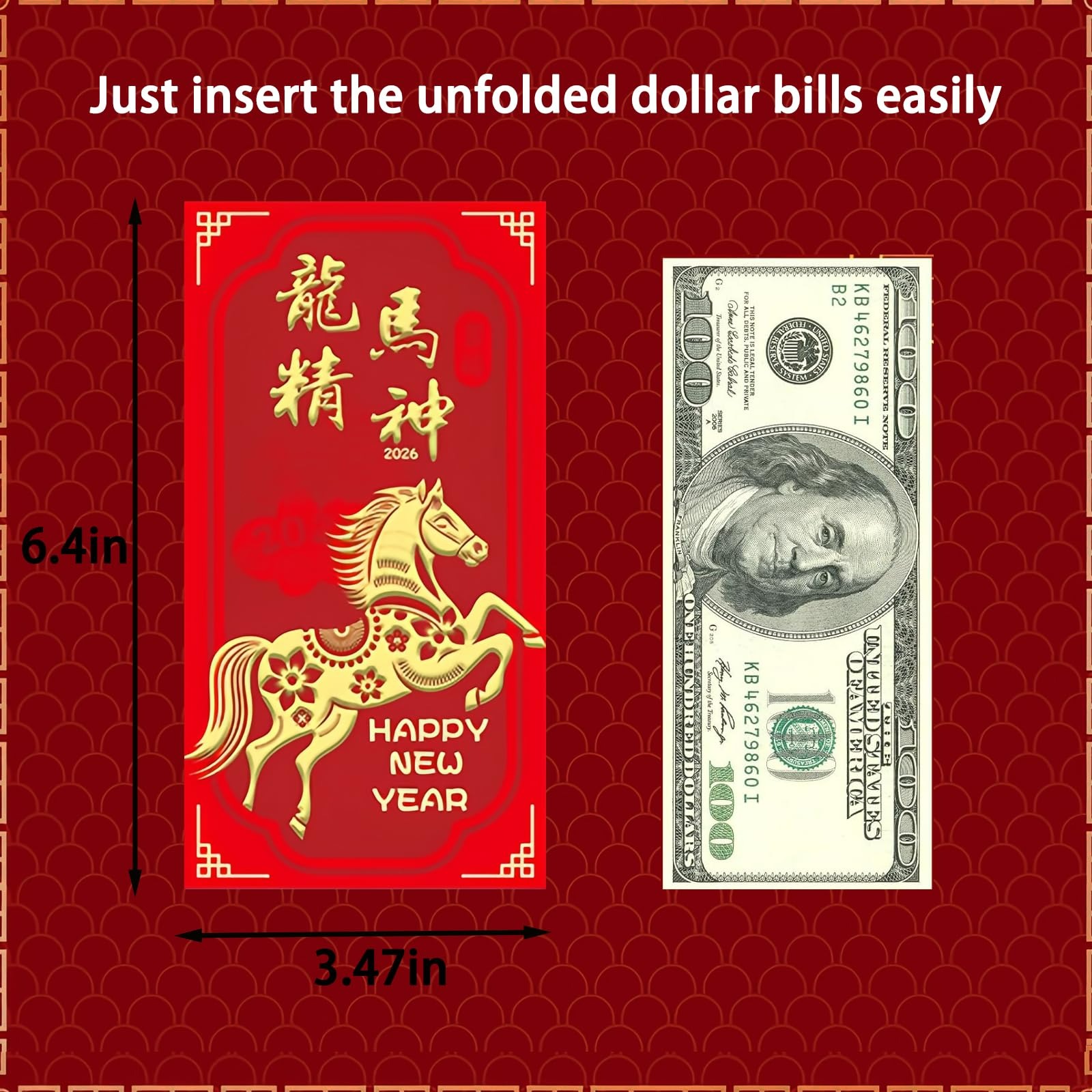 36PCS 2026 Lunar New Year Red Envelopes 1 each - Weee!