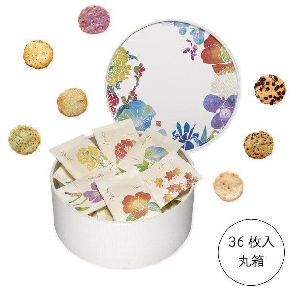 Ginza Akebono 24 Seasons Rice Crackers 36 pcs 1 box