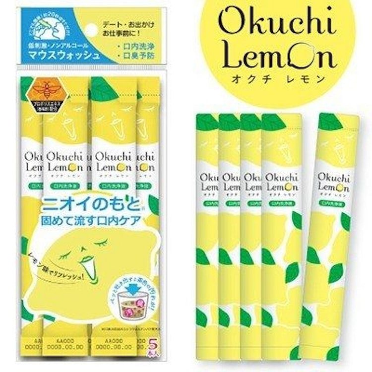 Okuchi蜂胶柠檬漱口水(5包） 5 包