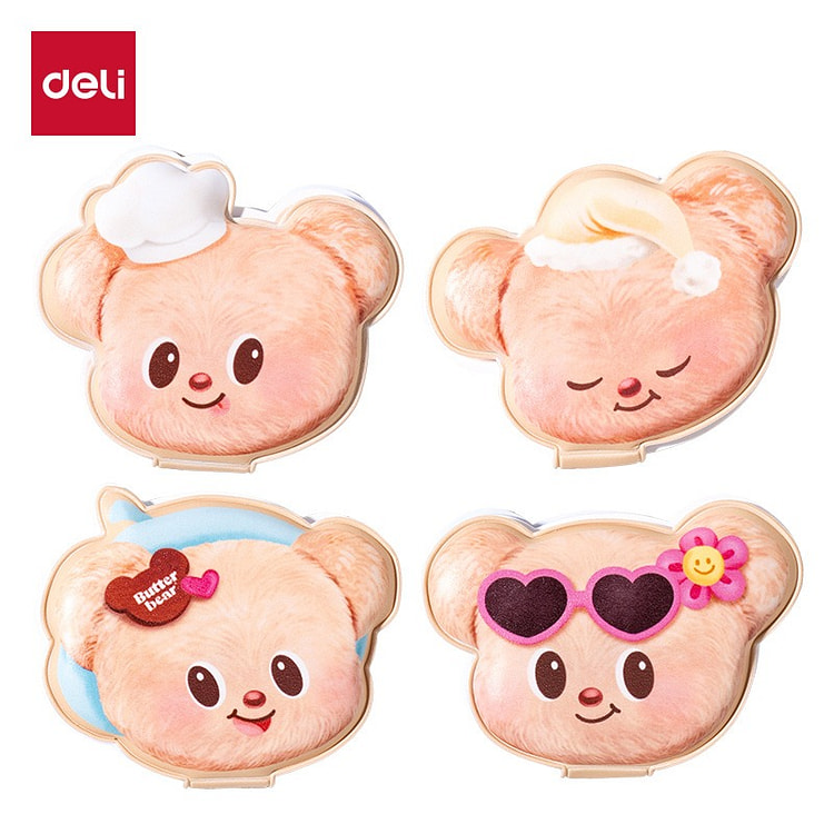 黄油小熊捏捏记事贴 解压 学生 备忘便利贴 1 份