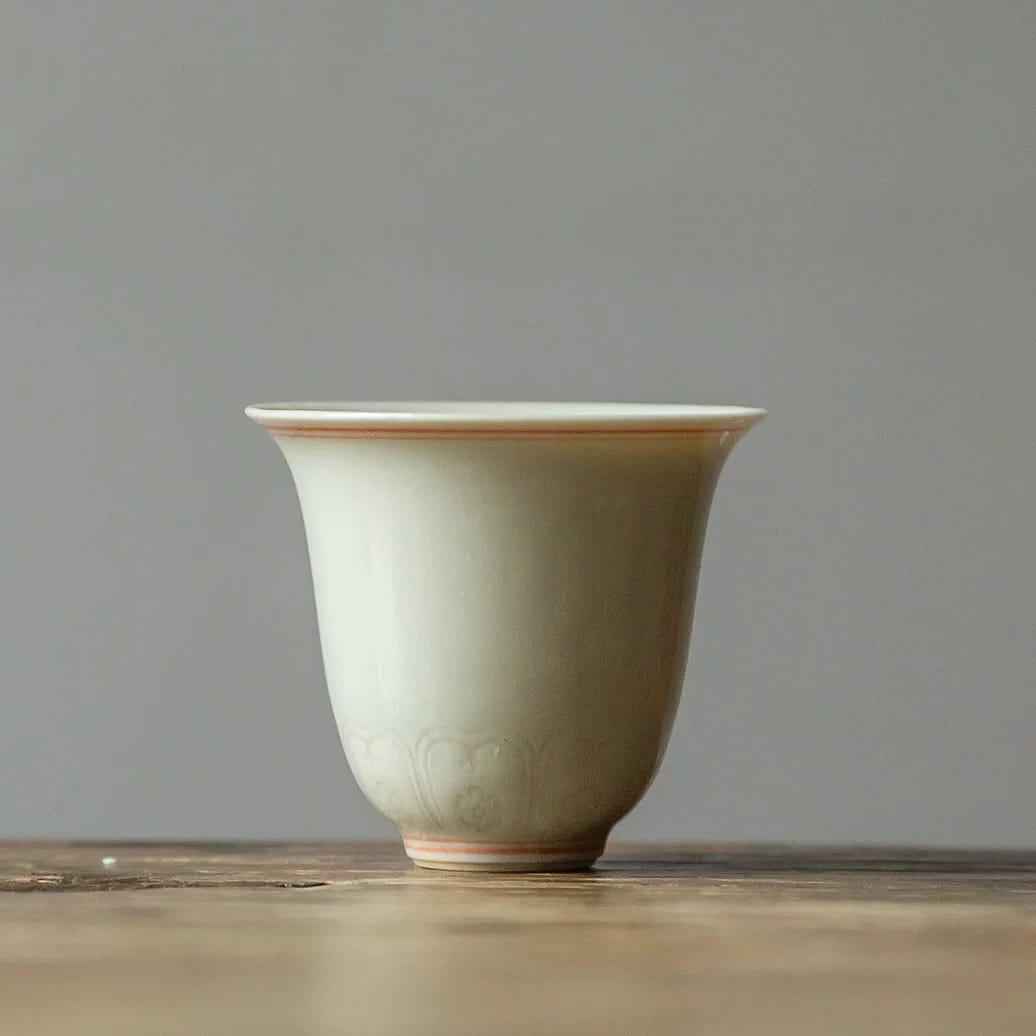 Red Glaze Zen Tea Cup 1 count