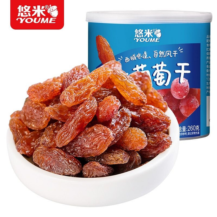 悠米红葡萄干 免洗新疆吐鲁番特产无核果干 1罐