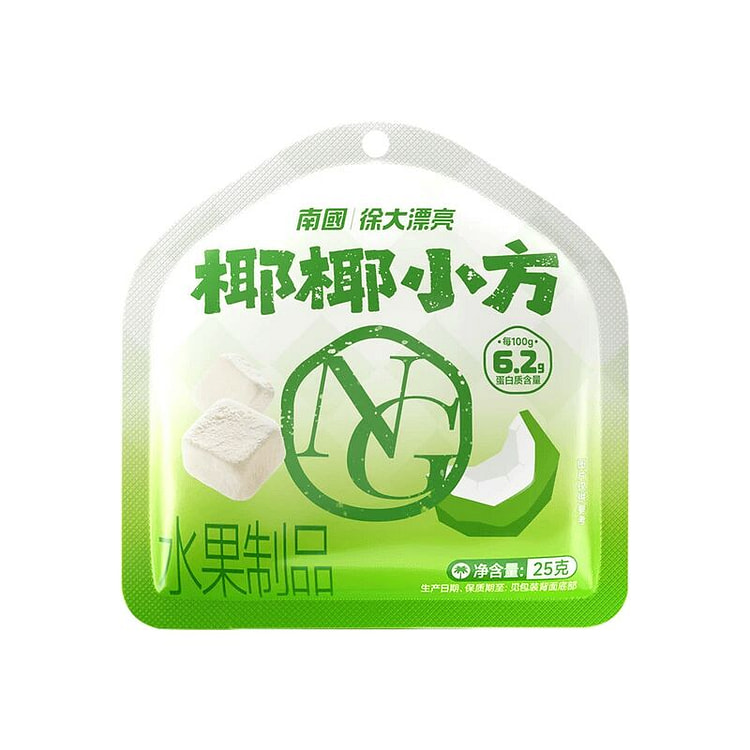 Nanguo Freeze-Dried Crunchy Coconut Chunks 25g 25 g