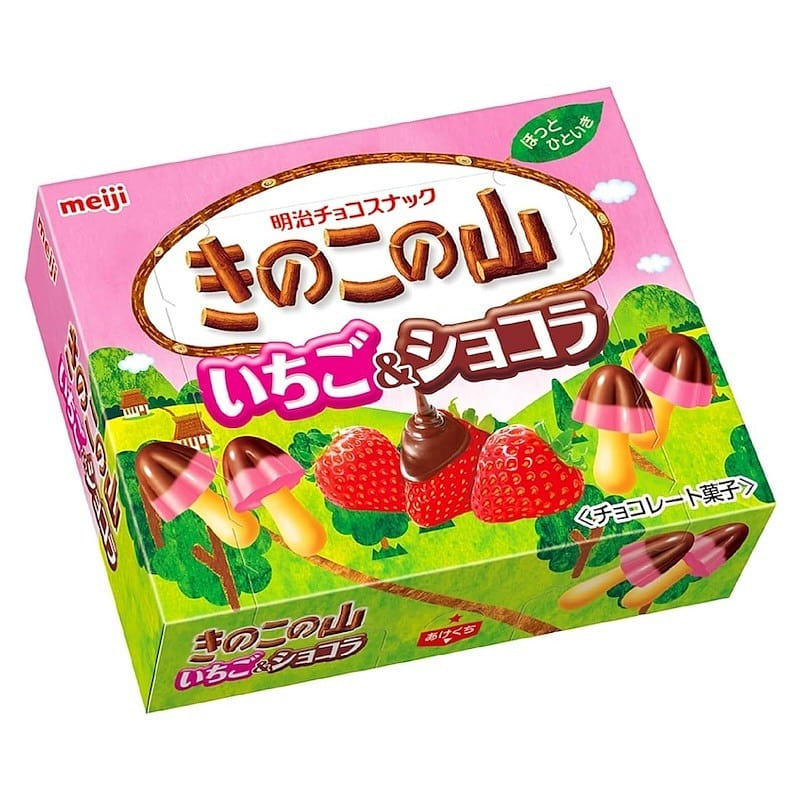 Kinoko no Yama Strawberry & Chocolate 64g 64 g