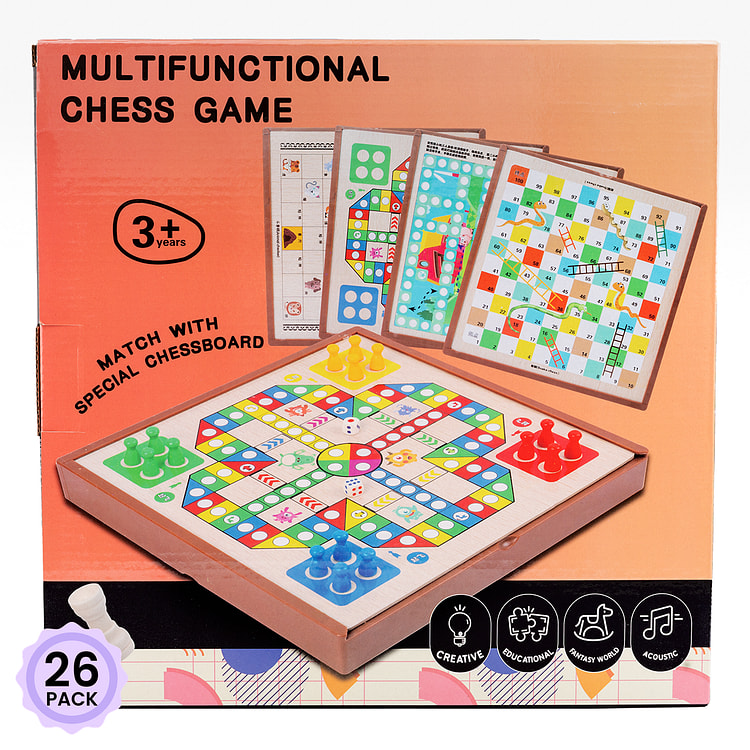五合一多功能游戏棋盘 1 份*26 包