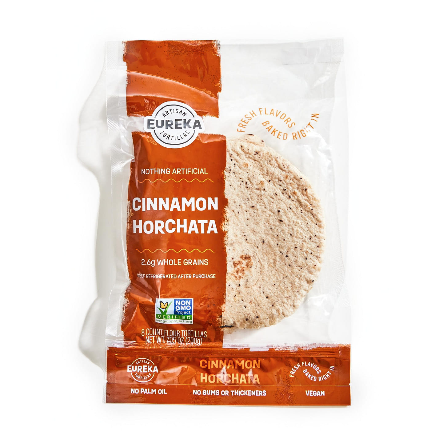 Eureka Tortilla Cinnamon Horchata Wheat Flour Tortillas 6'' - Tacos 7.05 oz
