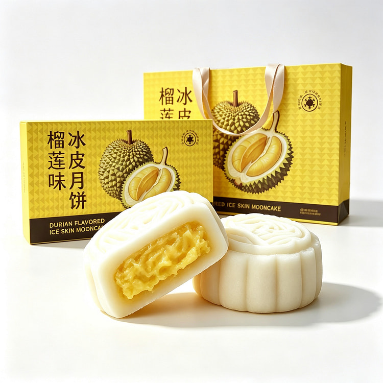 Durian Snow Skin Mooncake Gift Box 400g 1 box