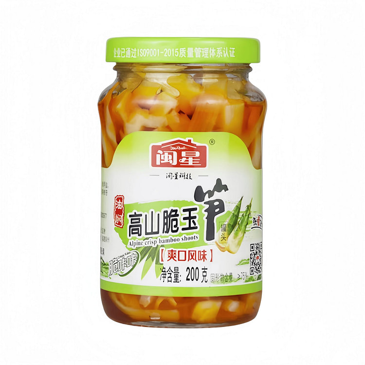 闽星 高山脆玉笋下饭菜鲜嫩脆 200g*1瓶 200 克