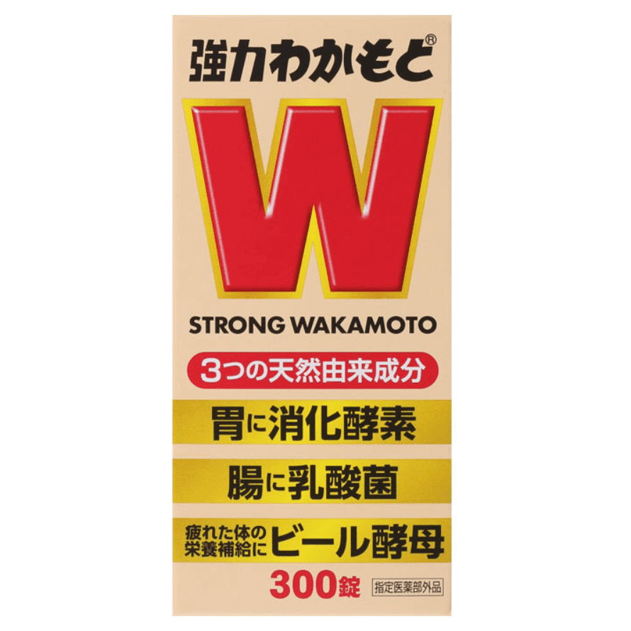 [Japan Direct Shipping] WAKAMOTO Strong Wakasoy Enzyme Probiotic Tablets Digestive Health Lactic Acid Bacteria 300 Tablets 1 each