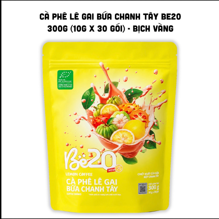 Be20 Weight Support  Lemon Instant Coffee 30 pack (min 2)
