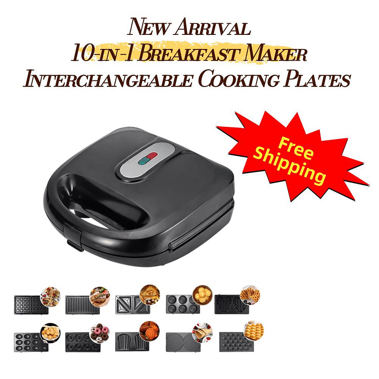 10-in-1 Breakfast & Snack Maker Mini Waffle 1 bunch