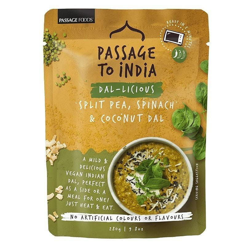 Passage To India Dal-Licious- Split Pea, Spinach & Coconut Dal(Ready-to-Eat) - 9.8 oz 9.8 oz