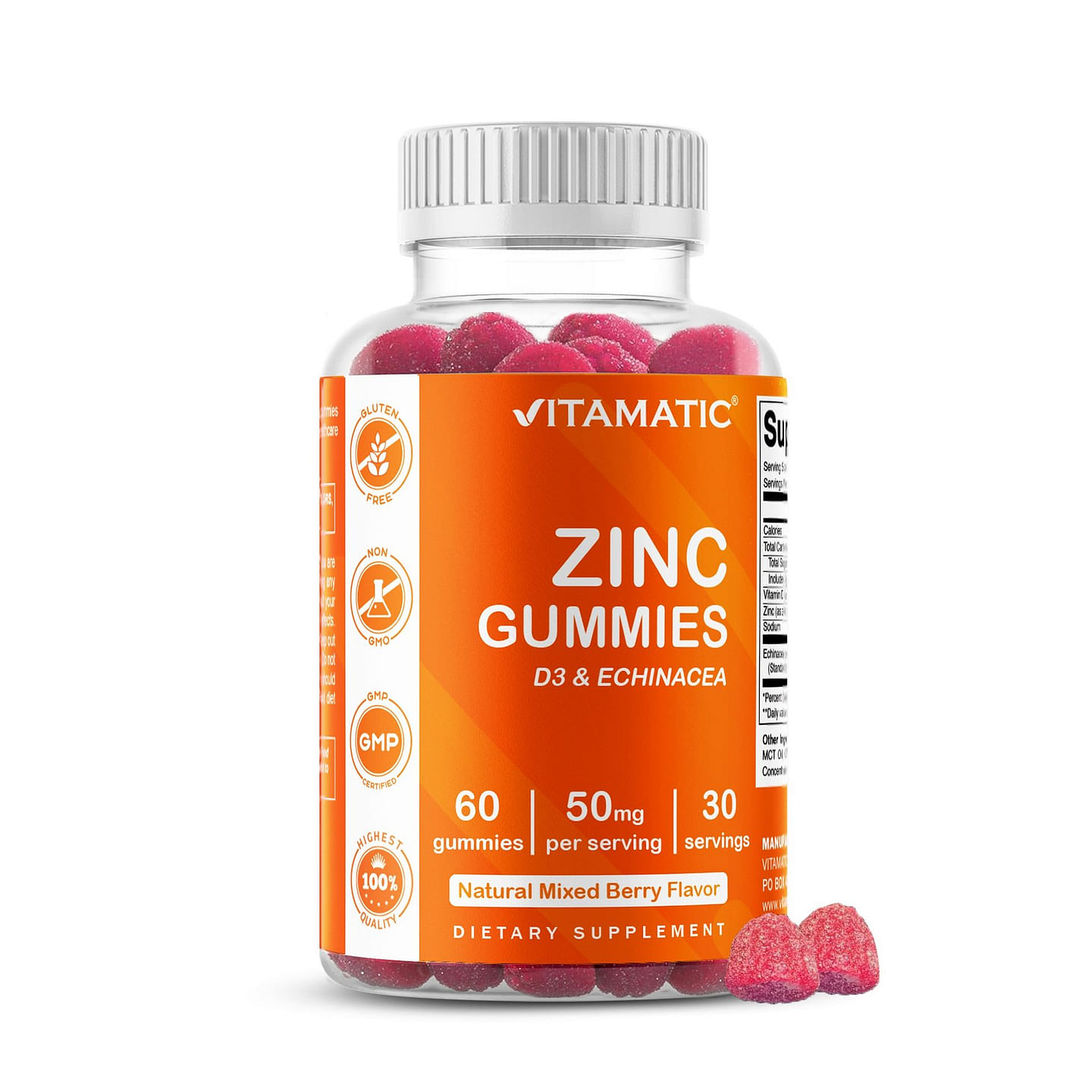 Zinc 50 mg - 60 Vegan Gummies 1 個