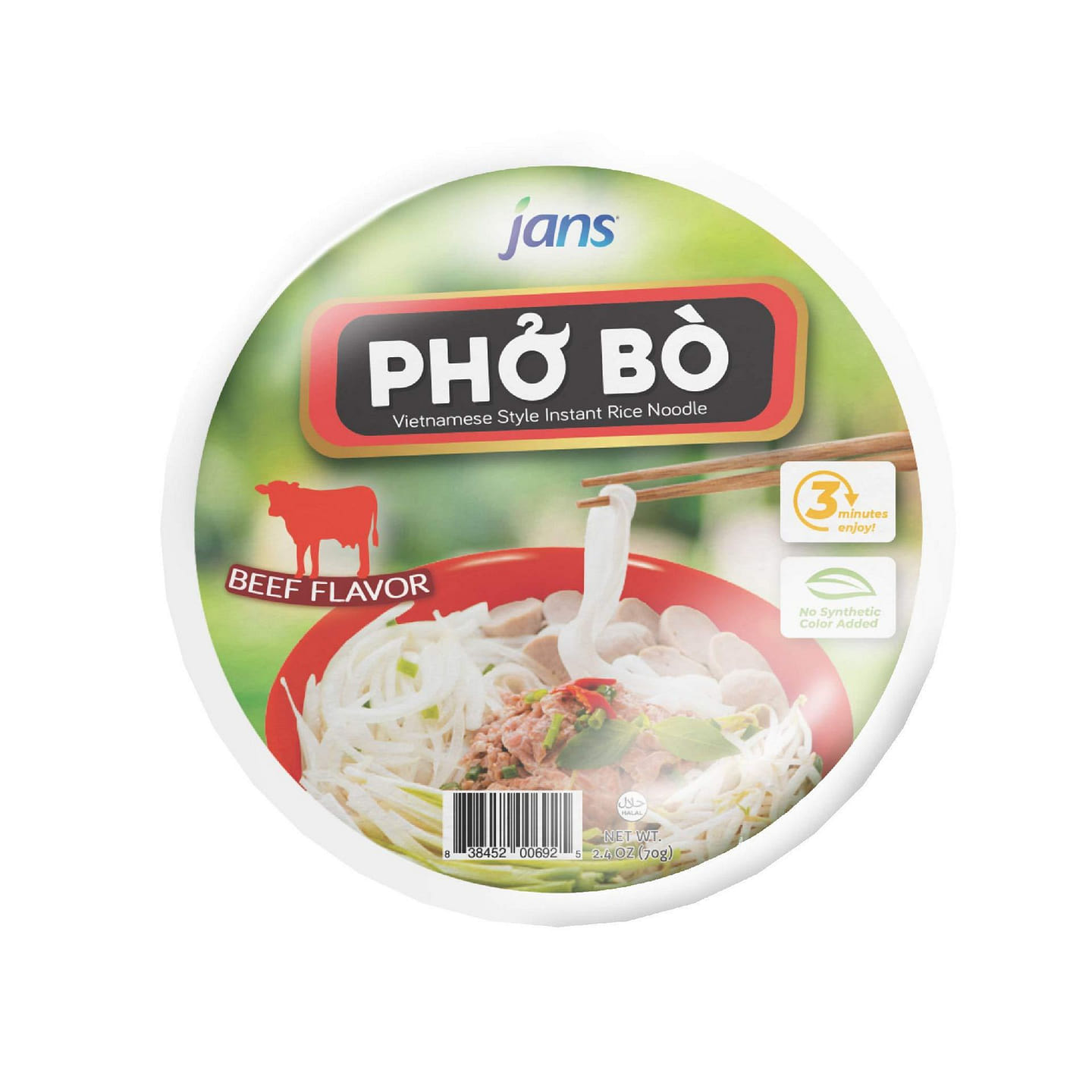 Jans – Pho Beef Flavor 2.4oz – Pack of 12 2.4 oz*12 pack