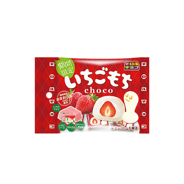 TIROL CHOCO Strawberry Rice Cake Chocolate 6pcs