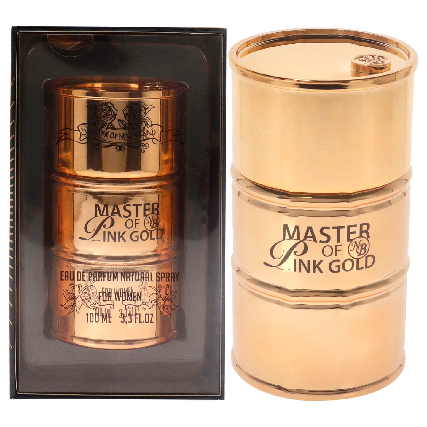 Master of Pink Gold by New Brand for Women – 3.3 3.3 oz