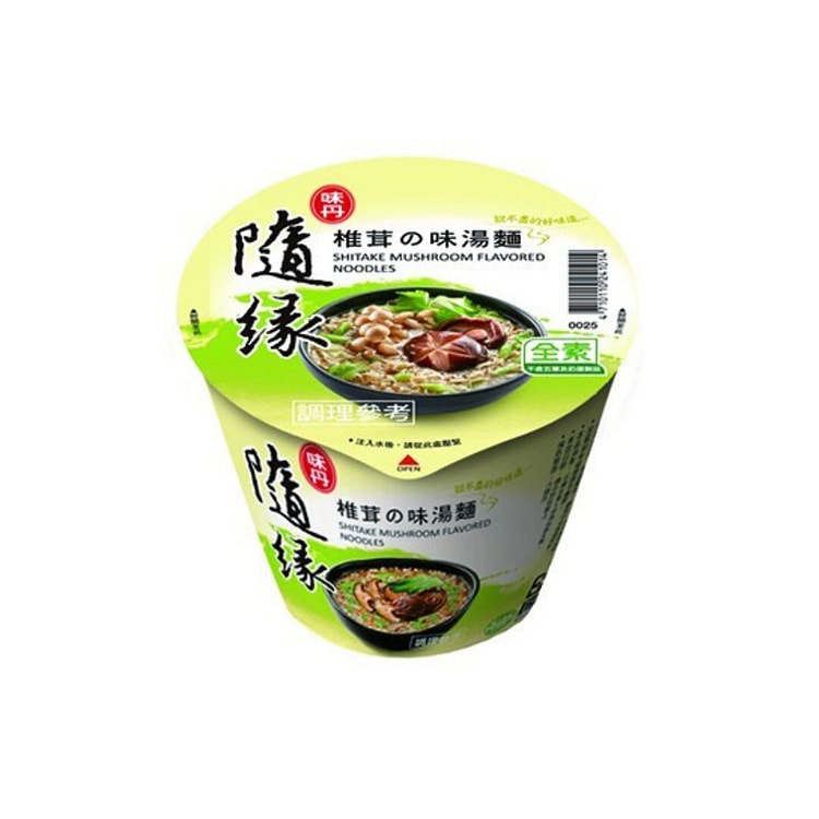 台湾【清爽湯頭】随缘 椎茸之味杯面