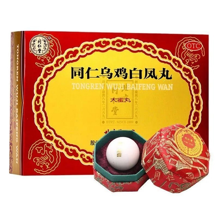 北京同仁堂乌鸡白凤丸大蜜丸 补气养血月经不调6丸 1 盒