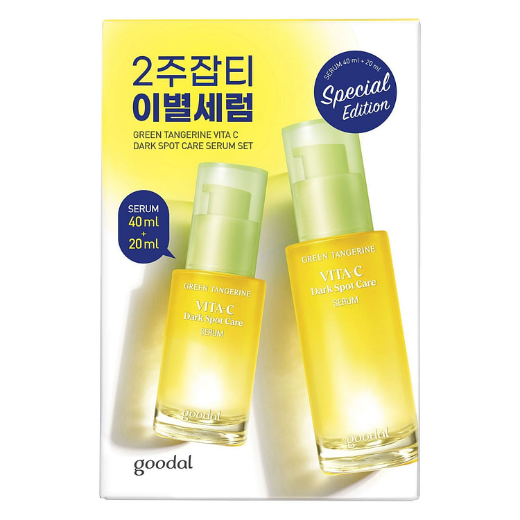 goodal 青橘维他命 C 祛斑精华套装 40ml+20ml 1 盒