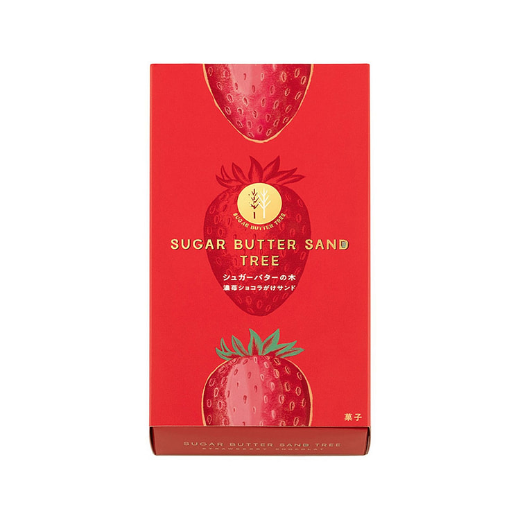 砂糖奶油树 浓草莓巧克力夹心饼干 5枚