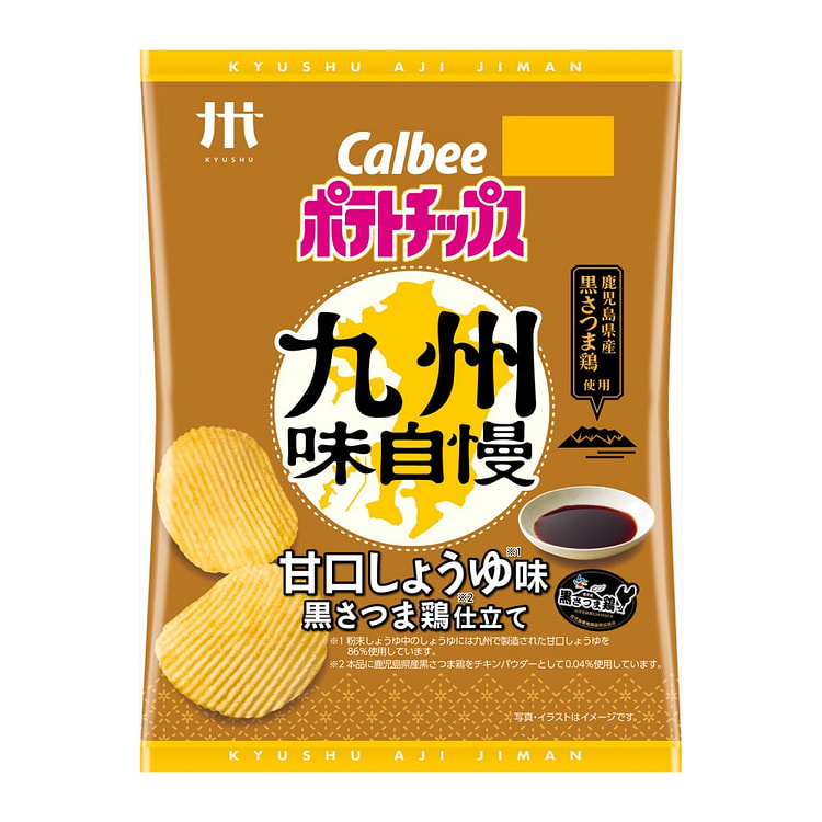 卡乐比 九州限定薯片 甜酱油鸡肉口味