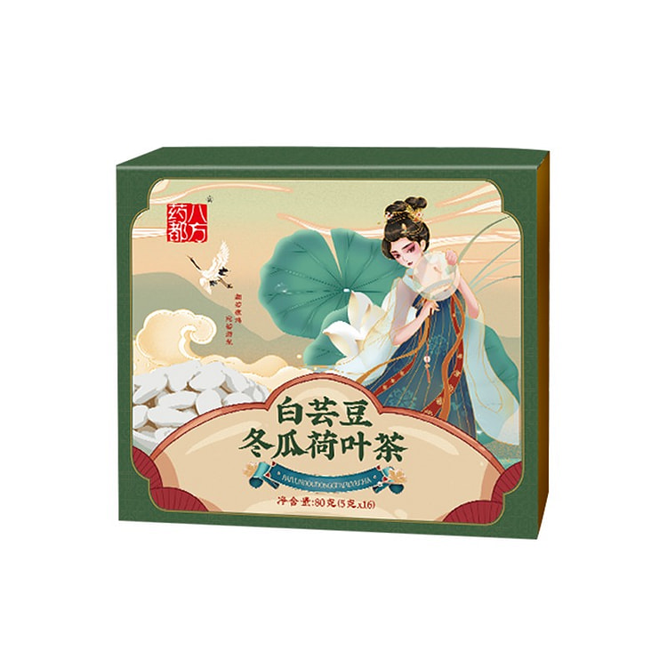 药都八方 新款上新 中国白芸豆冬瓜荷叶茶 80g(